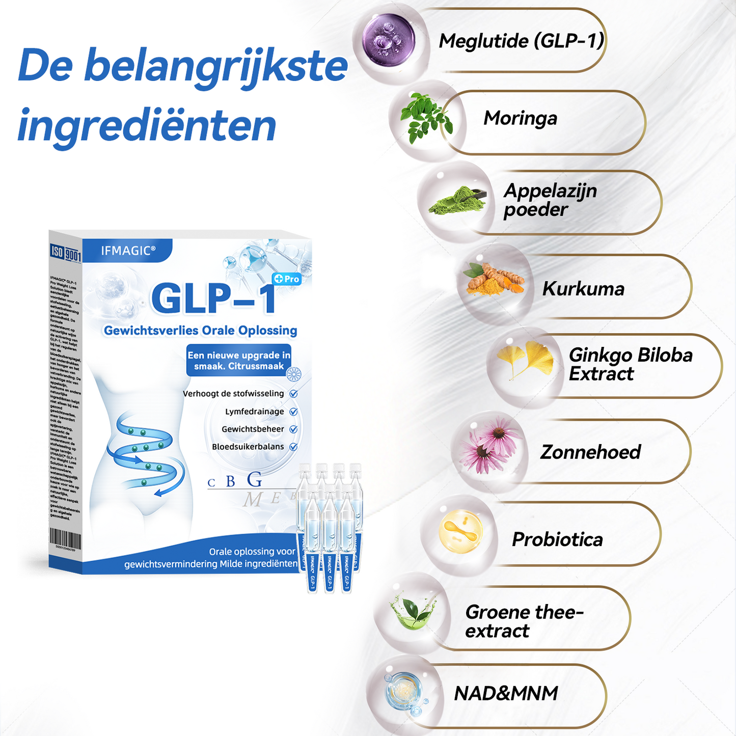 𝐈𝐅𝐌𝐀𝐆𝐈𝐂® 𝐆𝐋𝐏-𝟏 𝐏𝐫𝐨 𝐆𝐞𝐰𝐢𝐜𝐡𝐭𝐬𝐯𝐞𝐫𝐥𝐢𝐞𝐬 𝐎𝐫𝐚𝐥𝐞 𝐎𝐩𝐥𝐨𝐬𝐬𝐢𝐧𝐠🌼💖Eén dosis per dag - zie resultaten in 7 dagen⏱️Geschikt voor obesitas, hart- en vaatziekten, diabetes, slaapapneu, hoog cholesterol en bloedlipiden, gewrichtsproblemen en diverse andere aandoeningen💧