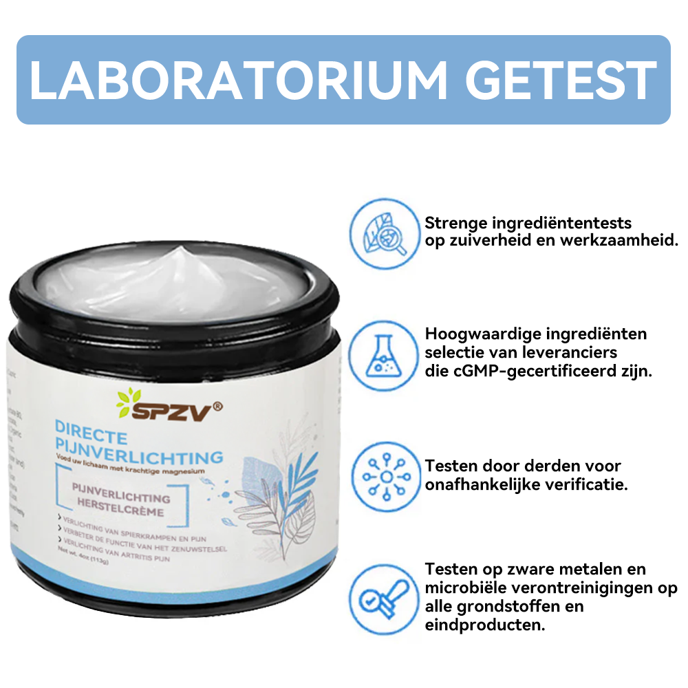 ✅𝐀𝐦𝐬𝐭𝐞𝐫𝐝𝐚𝐦 𝐔𝐌𝐂 𝐅𝐮𝐧𝐜𝐭𝐢𝐨𝐧𝐚𝐫𝐢𝐬: 𝐒𝐏𝐙𝐕® 𝐌𝐚𝐠𝐧𝐞𝐬𝐢𝐮𝐦 𝐩𝐢𝐣𝐧 𝐯𝐞𝐫𝐥𝐢𝐜𝐡𝐭𝐞𝐧𝐝𝐞 𝐡𝐞𝐥𝐞𝐧𝐝𝐞 𝐜𝐫è𝐦𝐞 (Behandeling van artritis, neuropathie, reumatische aandoeningen, spierspasmen, spiertrekkingen en sportblessures)🌼💖
