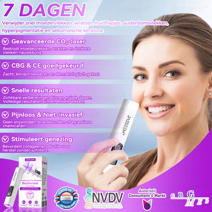 𝐉𝐚𝐬𝐬𝐞𝐞𝐦®𝐆𝐞𝐚𝐯𝐚𝐧𝐜𝐞𝐞𝐫𝐝𝐞 𝐍𝐢𝐞𝐭-𝐢𝐧𝐯𝐚𝐬𝐢𝐞𝐯𝐞 𝐇𝐮𝐢𝐝𝐡𝐞𝐫𝐬𝐭𝐞𝐥 𝐂𝐎₂-𝐋𝐚𝐬𝐞𝐫𝐩𝐞𝐧(Verwijdert op milde wijze wratten, moedervlekken, ouderdomsvlekken en huidflapjes – zonder pijn en zonder gedoe!)🍁💖